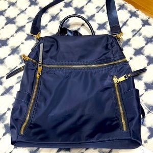 Navy satchel backpack